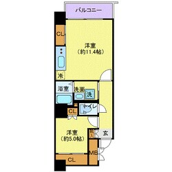 カスタリア一番町WESTの物件間取画像